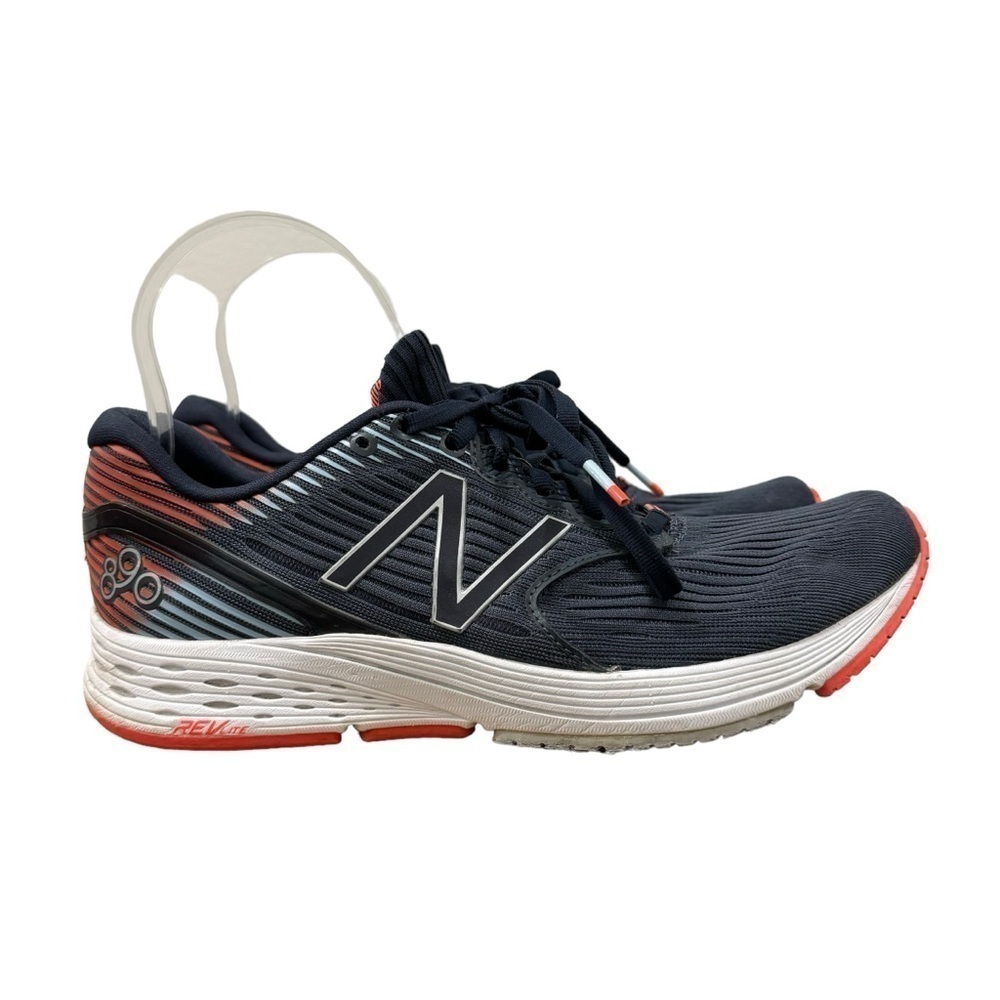 New Balance 890 Navy Blue & Orange Running Shoes 9